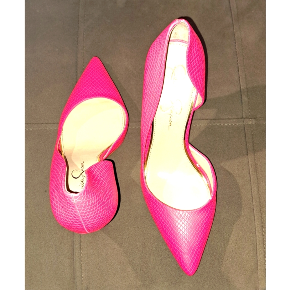 Jessica Simpson Faux Snake Skin Pumps